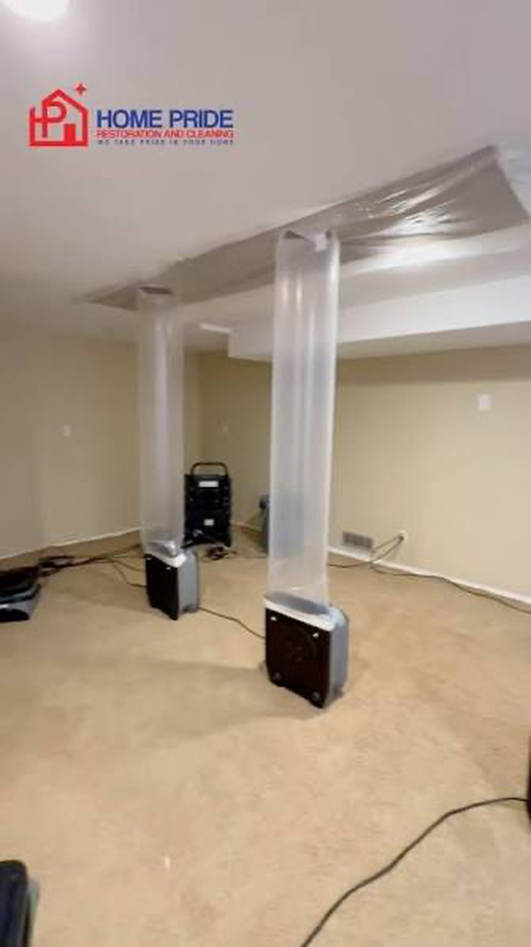 Leak cleanup and structural drying services