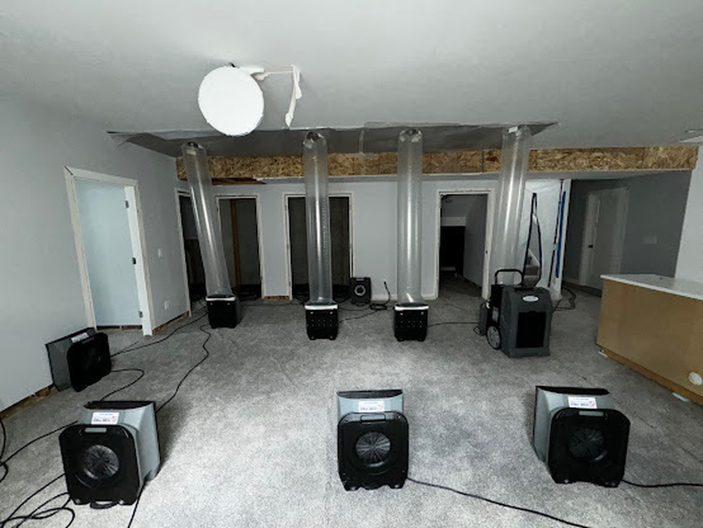 Structural drying and water damage restoration services