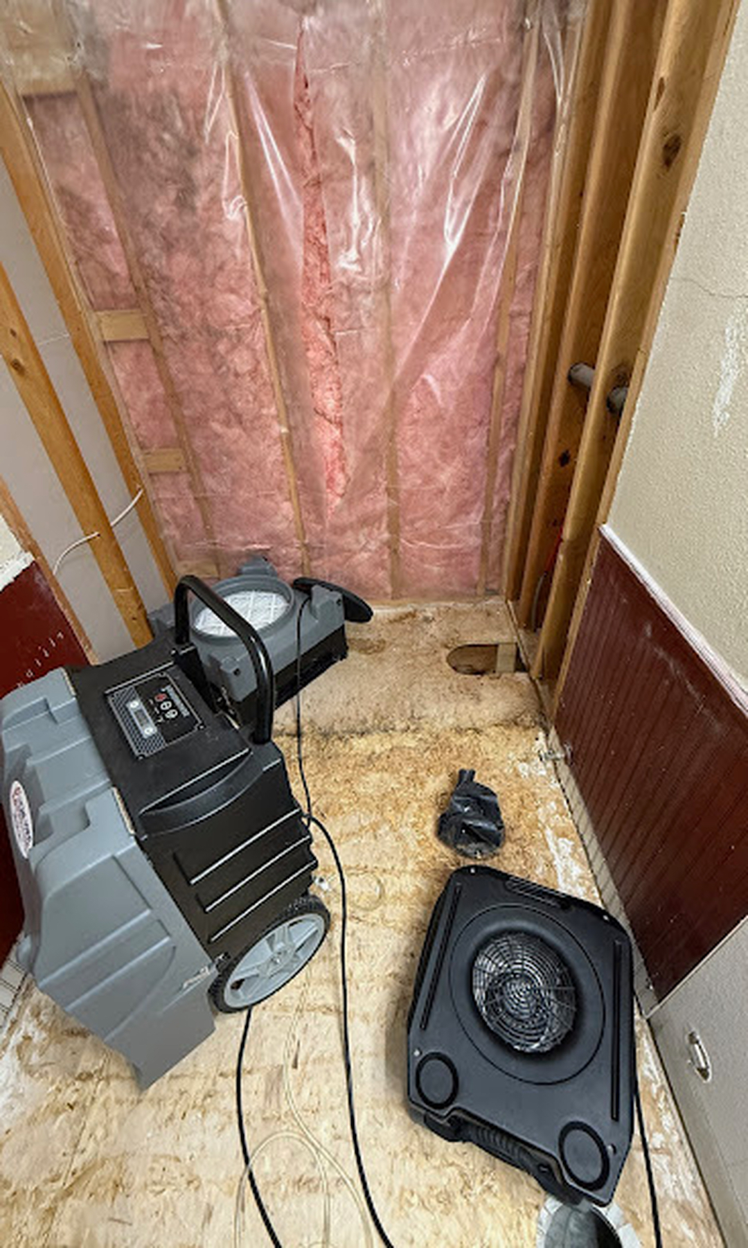 Industrial drying equipment for water damage restoration